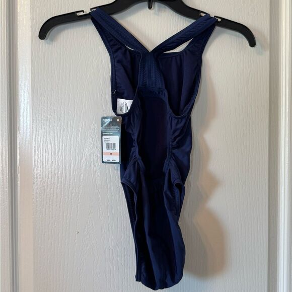 Speedo Women's Swimsuit One Piece Prolt Super Pro Solid Adult Navy Blue S 28 - Picture 5 of 11